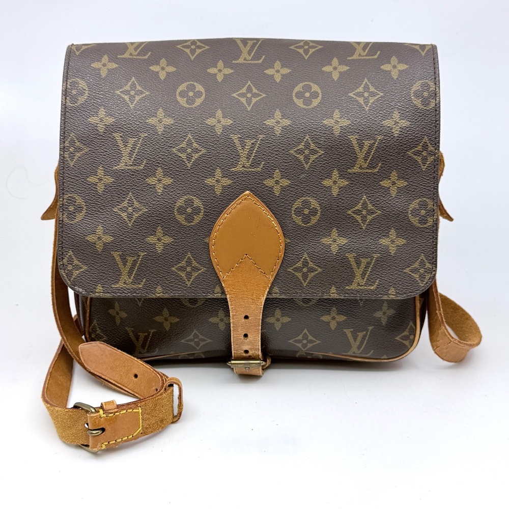 Authentic Louis Vuitton Monogram Cartesiere Shoulder Bag M51252